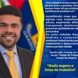 Mensagem do Prefeito Leonardo Cardoso em homenagem aos 59 anos de Gandu.