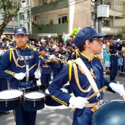 Fanfarras escolares da rede estadual abrilhantam o desfile do 7 de Setembro