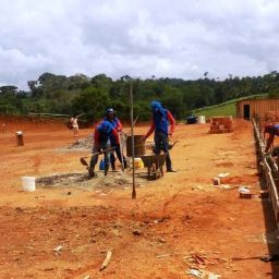 Gandu: Obras de construção do campo society de Água Preta seguem em rítmo acelerado