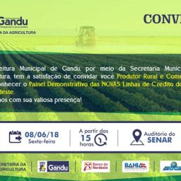 Gandu: Secretaria da Agricultura promove reunião para discutir linhas de crédito