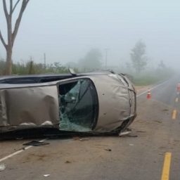Ipiaú: Animal na pista provoca acidente na BR-330 e deixa quatro feridos