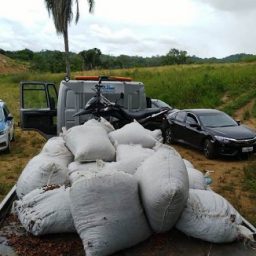 PM localiza carga de cacau roubada por quadrilha em Itabuna