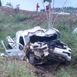 Paciente morre ao ser arremessado em acidente com ambulância de Ubaíra na BR-101