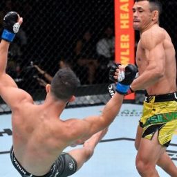UFC: Brasileiro até levanta rival do chão com nocaute, impressiona Cormier e chora de emoção no octógono