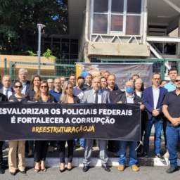 Policiais federais realizam novo protesto contra o governo federal