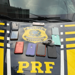 Gandu: PRF recupera 9 celulares roubados durante abordagem na BR-101