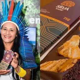 Empreendedora indígena que começou vendendo frutas desidratadas hoje tem sua própria marca de chocolates