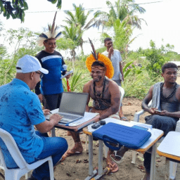 Tupinambás da Costa do Descobrimento recebem ação itinerante de cidadania na Aldeia Patiburi