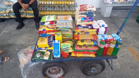 Secretaria da Educação do Estado realiza campanha de apoio a desabrigados pelas chuvas e arrecada 2,3 toneladas de alimentos