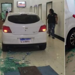 Jovem perde controle e invade hospital com carro em Milagres