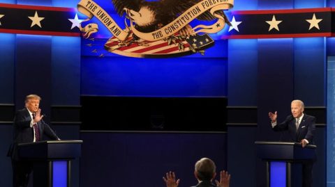 Trump e Biden se enfrentam no primeiro debate das eleições presidenciais nos EUA
