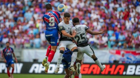 Com gol de Romero, Corinthians vence o Bahia e escapa da zona de rebaixamento do Brasileiro