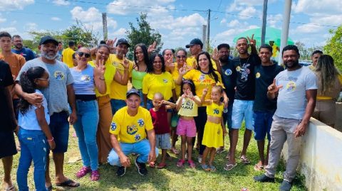 Ariella Calheira destaca recepção calorosa durante visita a região da Laranjeira em Gandu