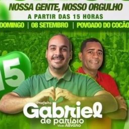 Gabriel de Parísio anuncia comício eleitoral no povoado do Cocão em Wenceslau Guimarães