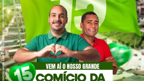 Gabriel de Parísio e Álvaro realizam comício da vitória neste domingo (29) em Wenceslau Guimarães