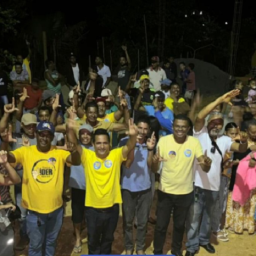 Marcio Tarantine recebe o carinho e apoio na região do Riachão Dantas em Nova Ibiá