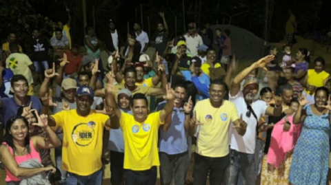 Marcio Tarantine recebe o carinho e apoio na região do Riachão Dantas em Nova Ibiá