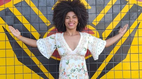 Karielle Souza representa Ibirapitanga na seletiva da 50ª Edição do Beleza Negra do Ilê Aiyê