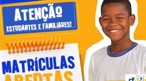 Prefeitura anuncia matrículas na rede municipal de ensino em Gandu