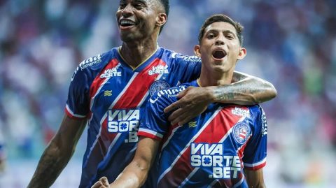 Bahia resolve jogo em 30 minutos e goleia o America-RN pela Copa do Nordeste