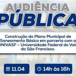 Prefeitura de Ibirataia convoca população para Audiência Pública sobre saneamento básico