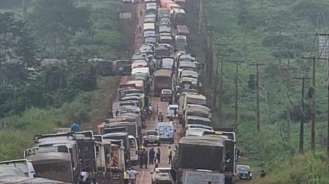 Caos no desvio da Veracel: carreta atolada trava a BR-101; veja alternativa