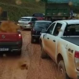 Chuva e lama dificultam tráfego em desvio da BR-101 após interdição de ponte no sul da Bahia
