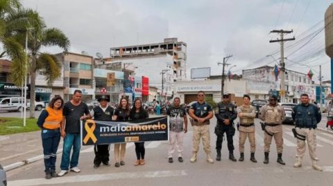 Prefeitura de Ipiaú encerra ações do Maio Amarelo com blitz educativa na Praça Ruy Barbosa
