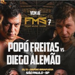 Oficial! Popó enfrenta campeão do BBB Diego Alemão na luta principal do FMS 7