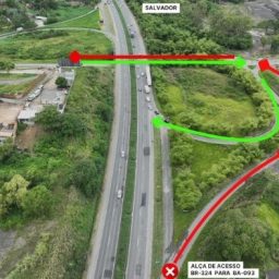 Tráfego pela alça de acesso a Simões Filho é totalmente liberado