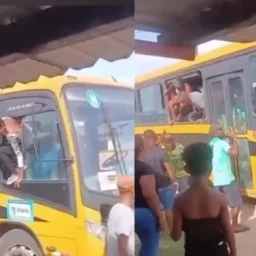 SUSTO: Ônibus da Prefeitura de Irará pega fogo e passageiros quebram janelas para escapar