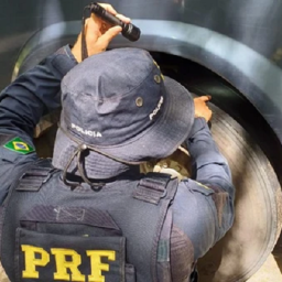 PRF flagra ônibus com pneus carecas e passageiros sem cinto na BR-101