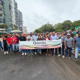 Prefeita Dai se destaca em manifestação pela valorização do cacau