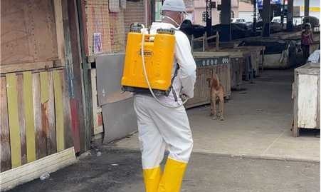 Prefeitura de Gandu realiza dedetização da Feira Livre e Mercado Municipal