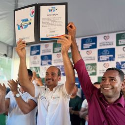 Prefeito Gabriel de Parísio assina ordem de serviço para construção da nova UBS em Wenceslau Guimarães