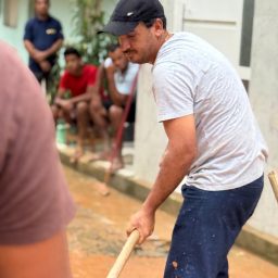 Prefeito Gabriel de Parísio coordena força-tarefa após fortes em Wenceslau Guimarães