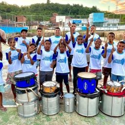 Ibirataia: Projeto Percussão nos Bairros recebe apoio da empresa Berkana e incentiva inclusão de crianças