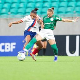 Bahia empata com Palmeiras na Fonte Nova e segue no G-8 do Brasileirão Feminino