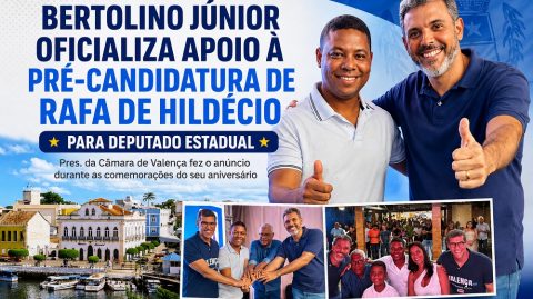 Bertolino Jùnior oficializa apoio à pré-candidatura de Rafa de Hildécio para Deputado Estadual