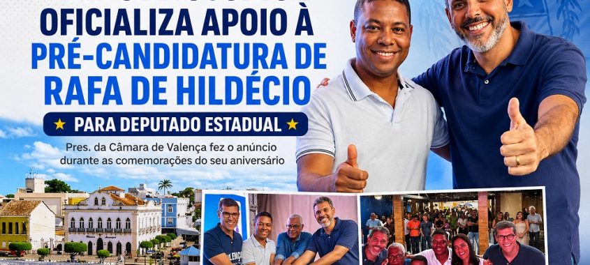 Bertolino Jùnior oficializa apoio à pré-candidatura de Rafa de Hildécio para Deputado Estadual