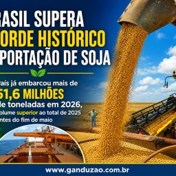 Brasil supera recorde histórico de exportação de soja