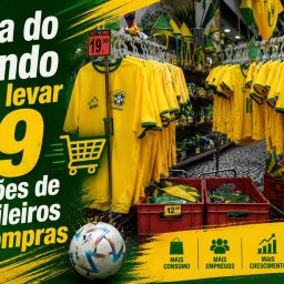 Copa do Mundo deve levar 99 milhões de brasileiros às compras