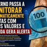 Governo passa a monitorar automaticamente contas com altos valores e medida gera alerta