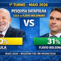 Datafolha: Lula tem 40% e Flávio Bolsonaro, 31% no 1º turno