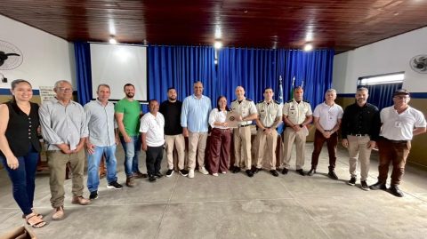 Ibirataia: Major Heber visita Colégio Cívico-Militar José Firmino da Silva