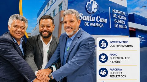 União pela saúde: Neto Baé reconhece o apoio de Valmir Assunção à Santa Casa de Valença