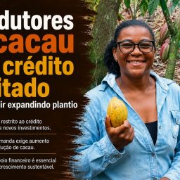 Produtores de cacau têm crédito limitado para seguir expandindo plantio
