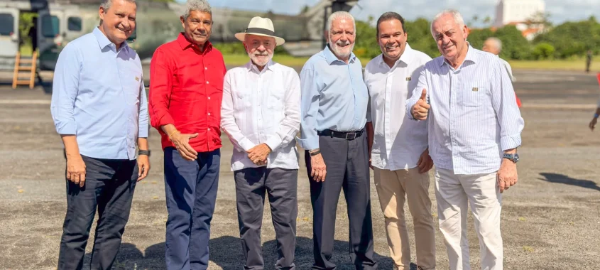 Superchapa de governadores recebe Lula em Salvador para dia de agenda