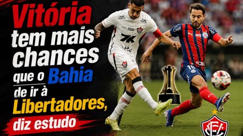 Vitória tem mais chances que o Bahia de ir à Libertadores, diz estudo