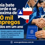 Bahia bate recorde e se aproxima de 100 mil empregos criados em um ano
